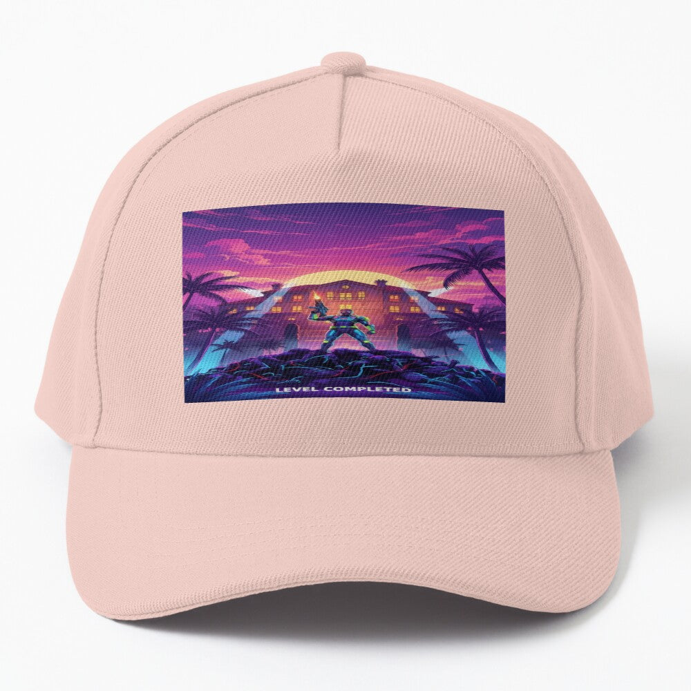 Level Completed - Cyberpunk Vice City Gaming Art Hat