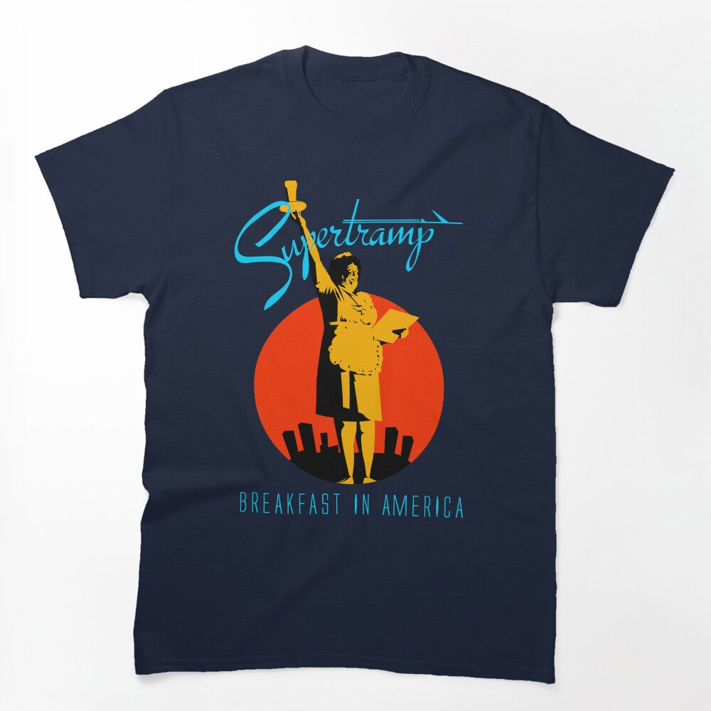 Supertramp Breakfast In America Orange Clear Shirt