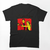 Black Typography Post Grunge Shirt