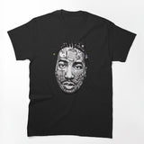 Streetwear Culture Halftone Portrait Ink Sketch Collage Graphic Shirt