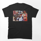 1970s Glam Rock Icon Moodboard Collage Shirt
