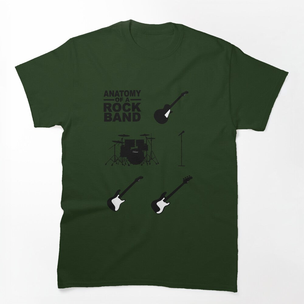 Anatomy Of A Rock Band Shirt