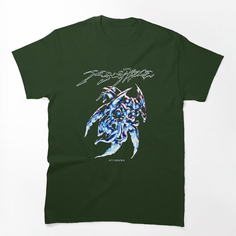 Glow Typography Sludge Metal Shirt