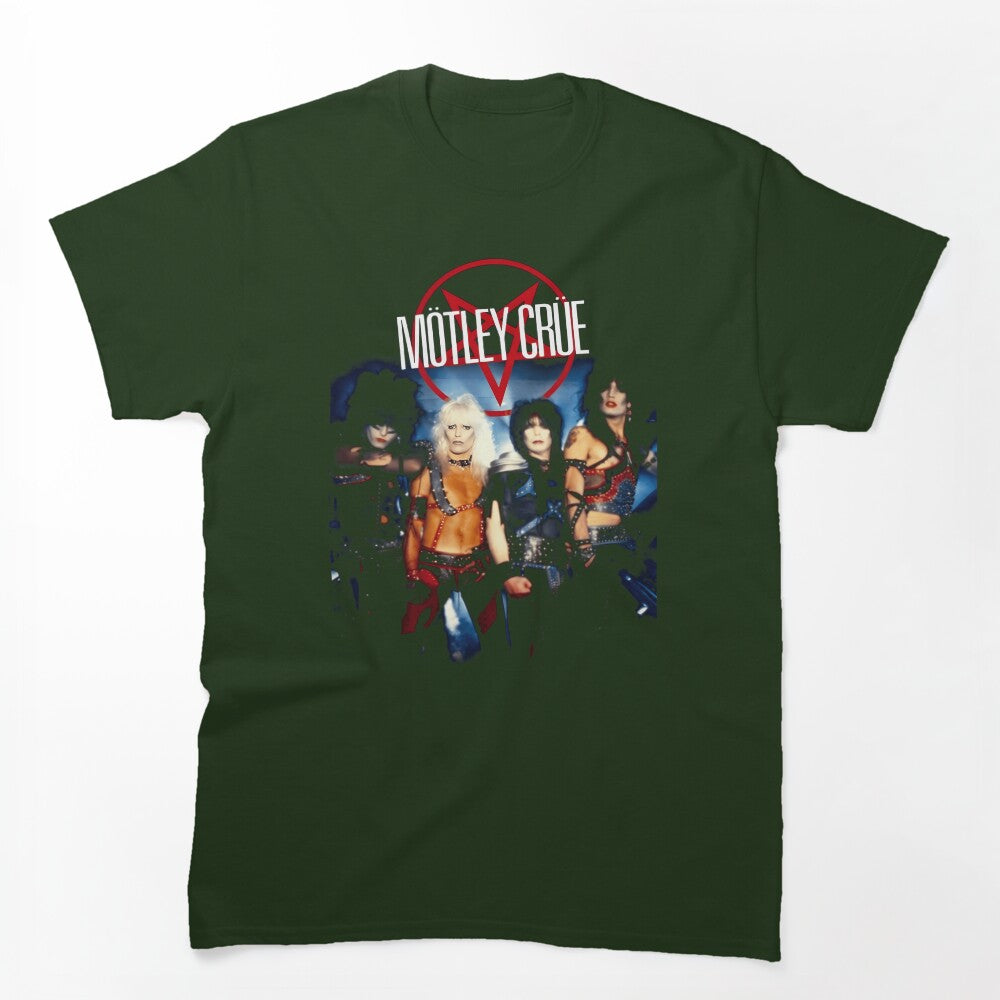 Portrait Of Four Glam Metal Musician Figures Wearing Leather Shirt