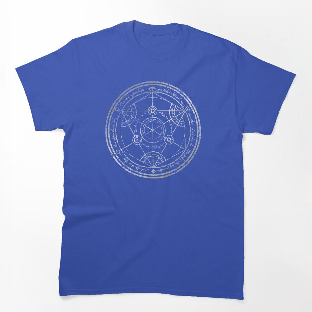 Human Transmutation Circle - Silver Grunge Shirt