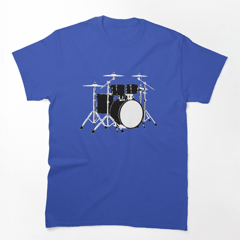 Black And White Drumset Shirt