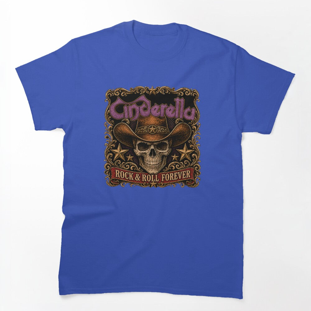 Cinderella 80s Hair Metal Rock Design Shirt