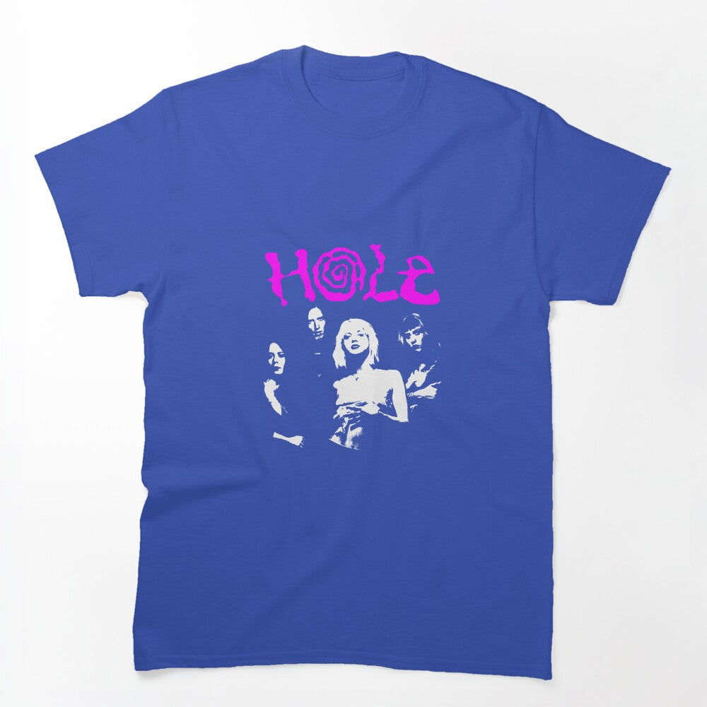 Pink Typography Alternative Metal Band Shirt