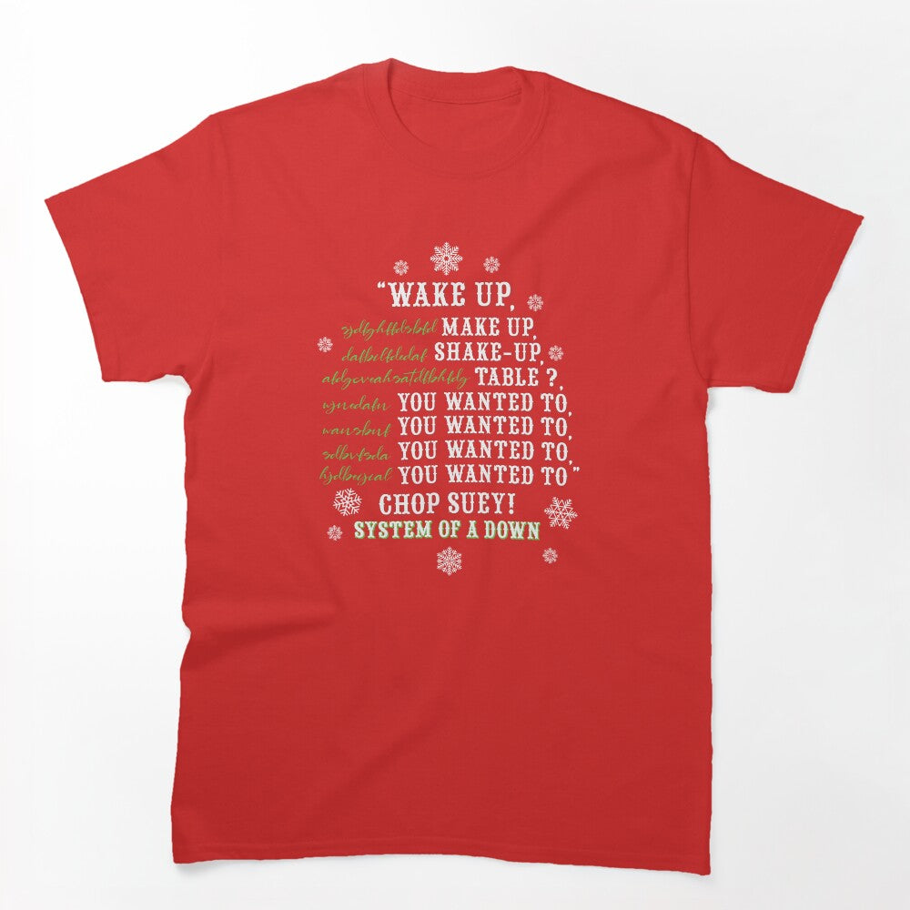 System Of A Down Chop Suey Christmas Version Shirt