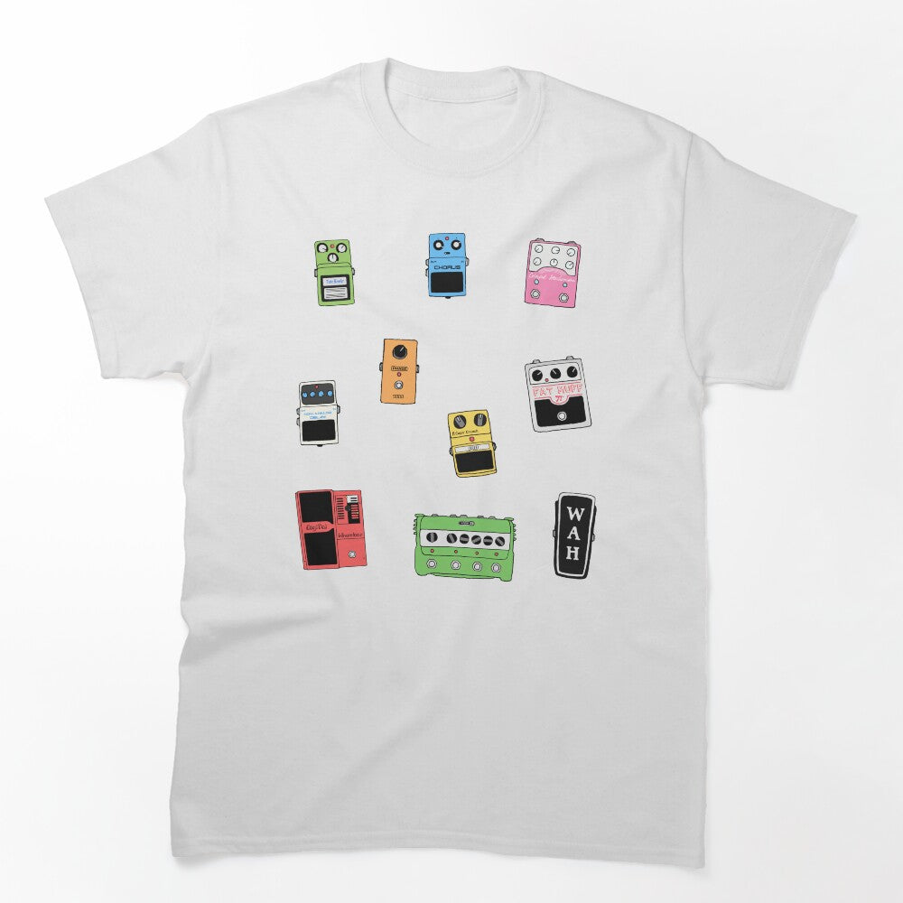 GUITAR PEDALS Pack All Over Print Mug Recording Studio Engineer Shirt