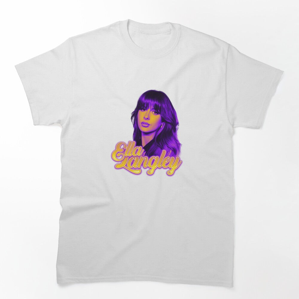 Women Long Hair Purple Singer Shirt