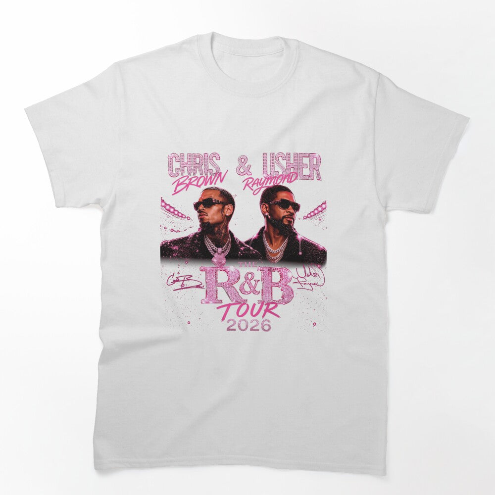 Chris Brown Usher R&B Tour 2026 Concert Design Shirt