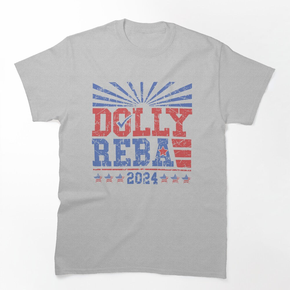 Dolly Reba 2024 Vintage Funny Election 4th Of July Country Music Shirt
