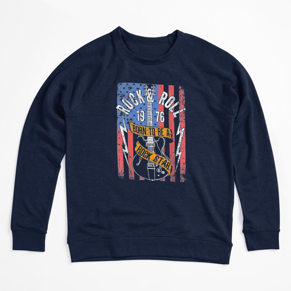 Vintage Retro Style 1976 Guitarist Rock Roll Music Guitar Shirt