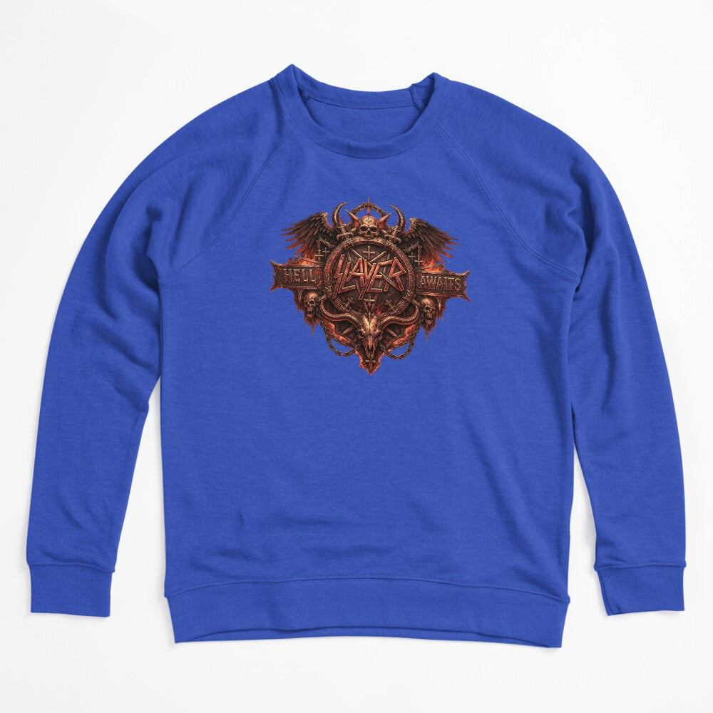 Slayer Gothic Skull Heavy Metal Crest Shirt