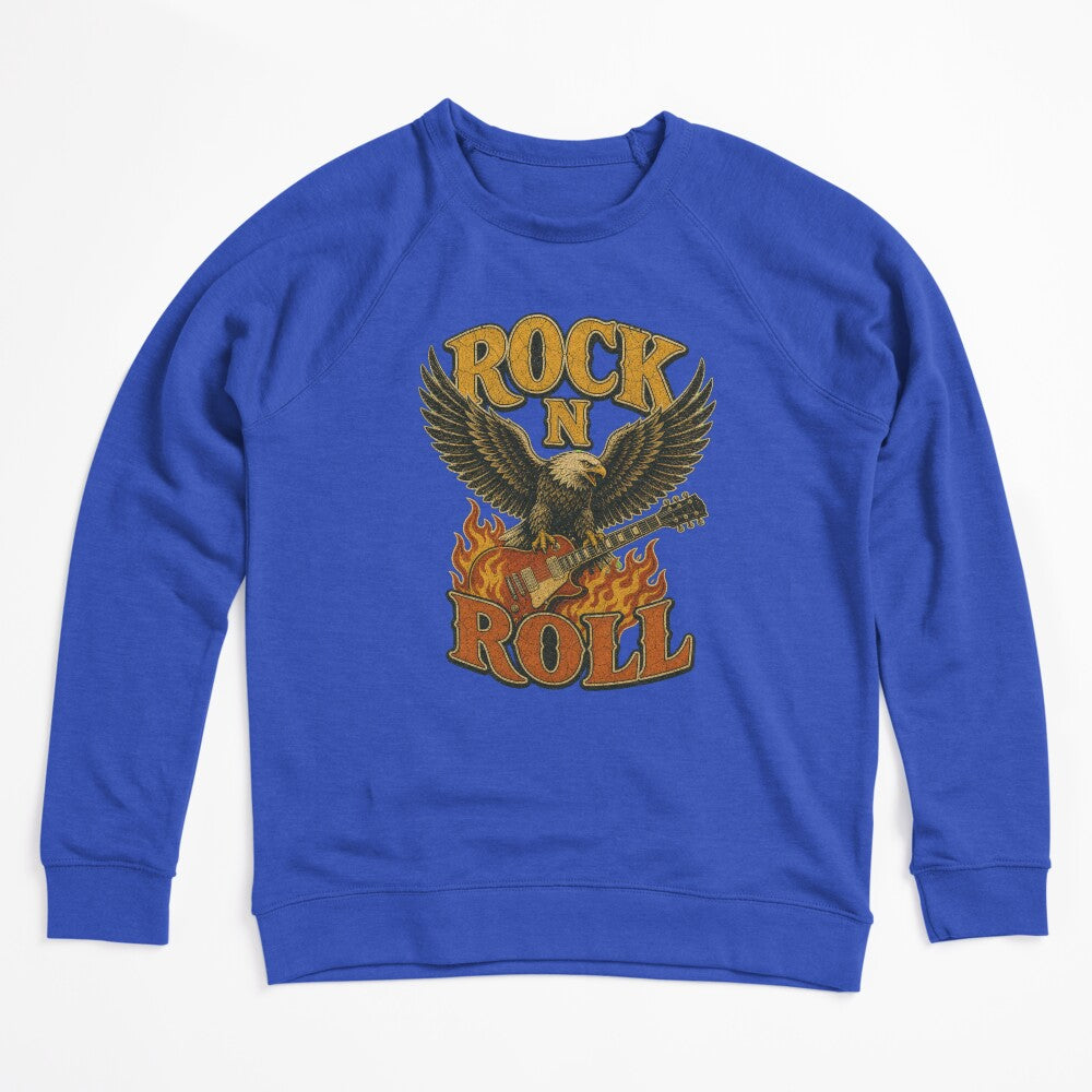 Rock N Roll Eagle Guitar Vintage Rock Music Shirt
