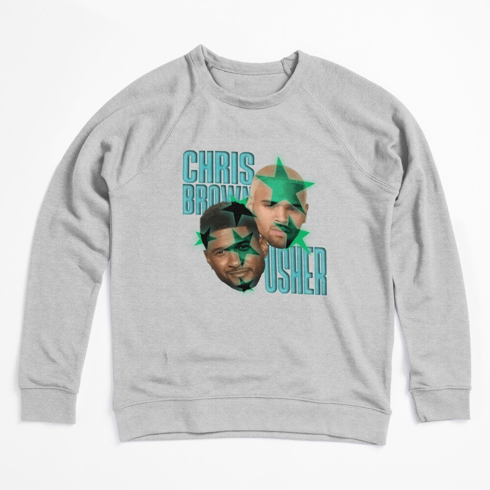 Chris Brown Usher Colorful R&B Star Portrait Design Shirt