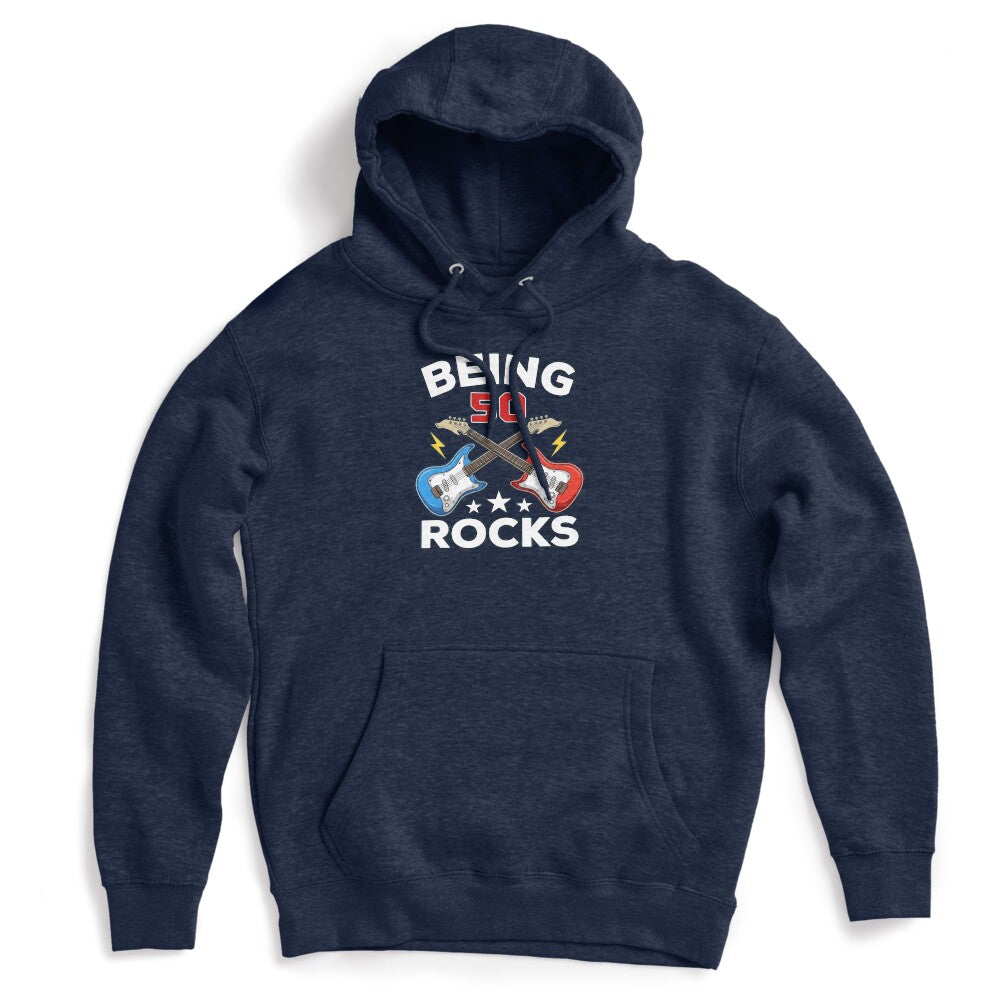 Being 50 Rocks - 50th Birthday Rock And Roll Guitarist Shirt