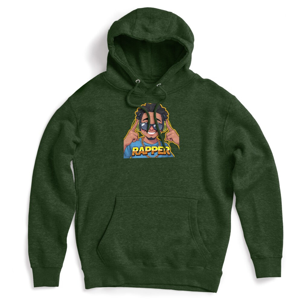 Cool Rapper Cartoon Logo Hip-Hop Digital Art Shirt