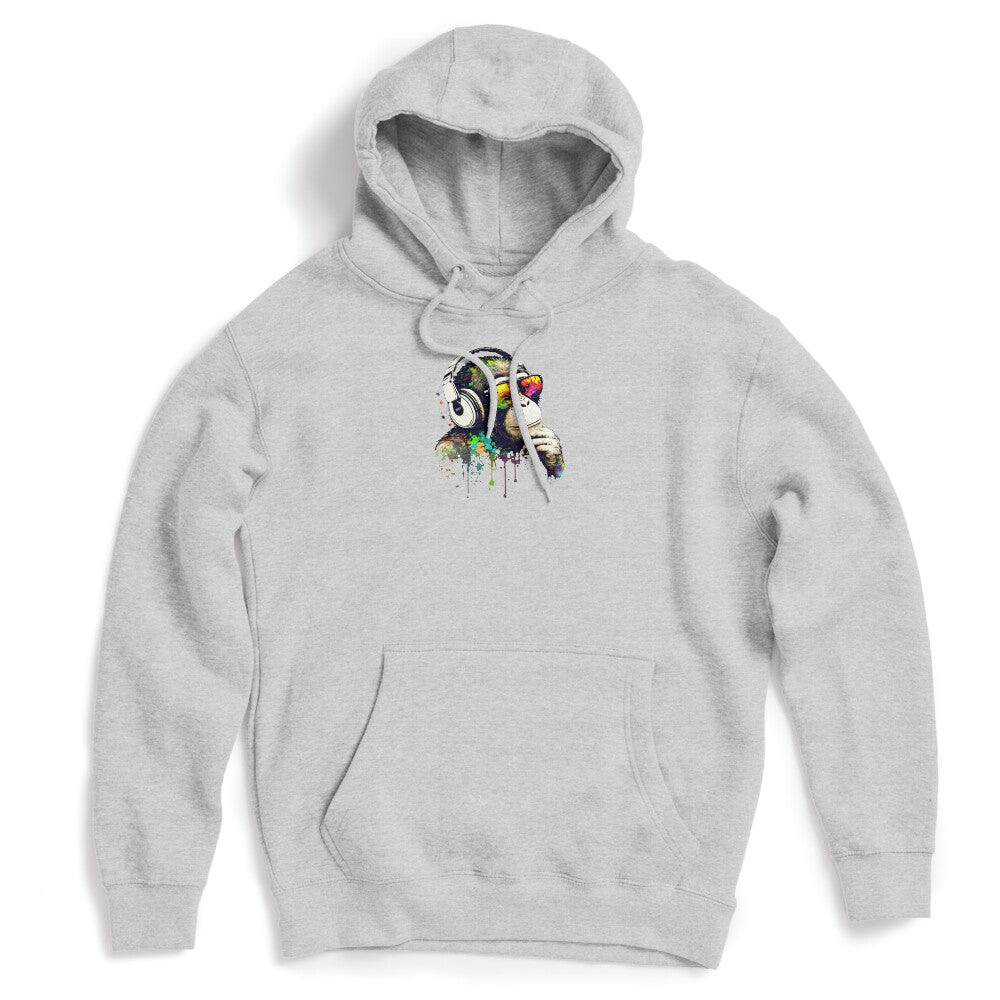 Pondering Dj Chimp Color Splash Monkey Shirt