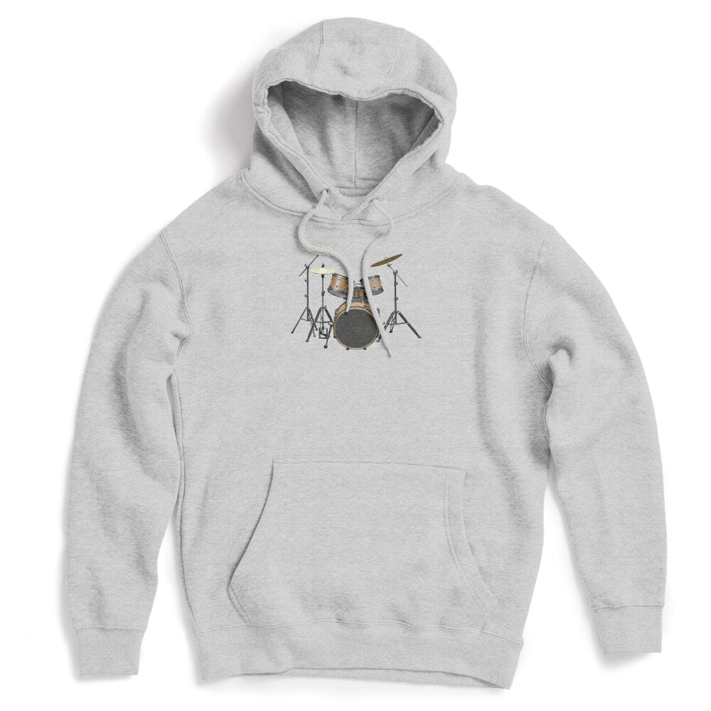 Acoustic Drum On White Shirt