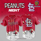 St. Louis Cardinals Snoopy Peanuts Night 2026 Collection Baseball Jersey