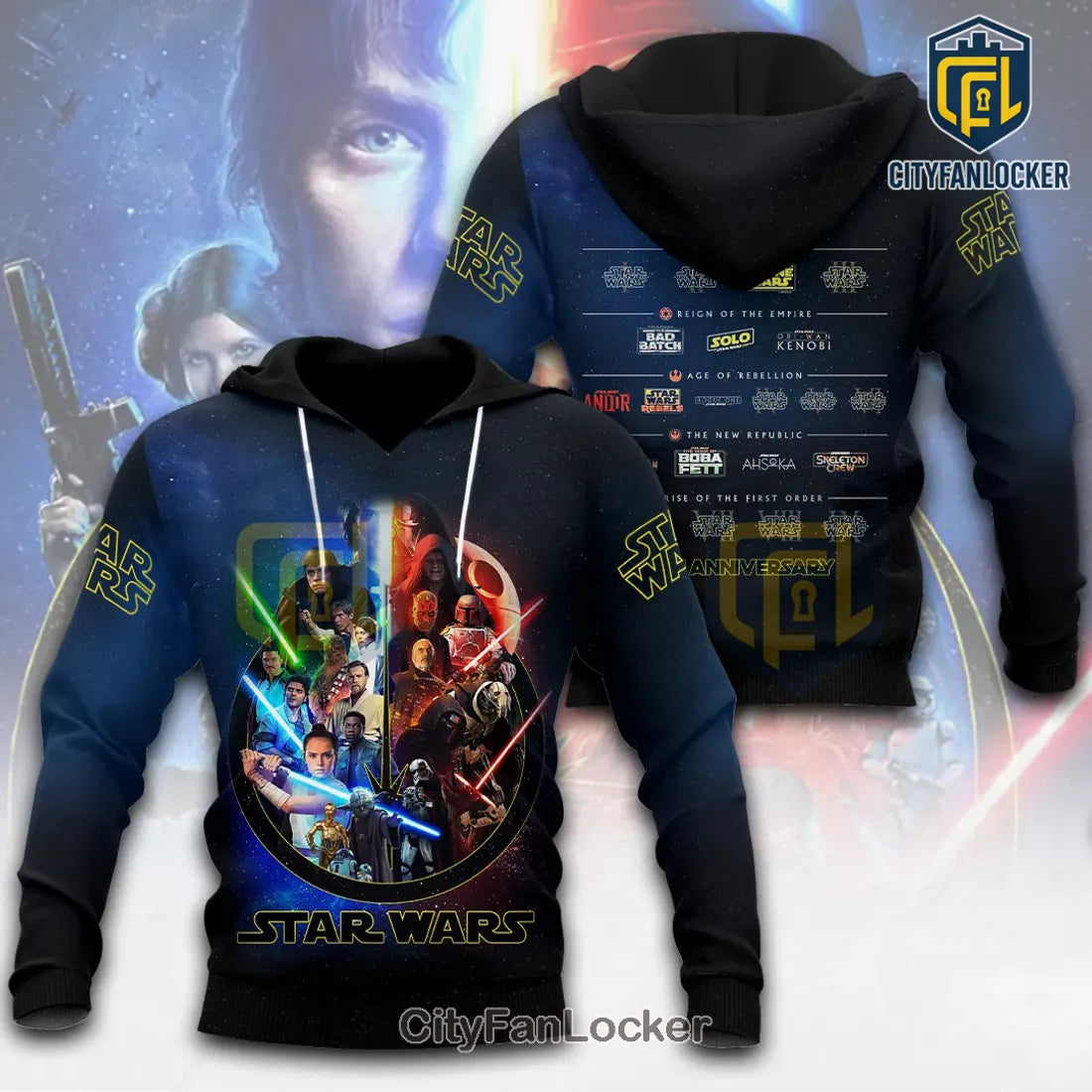 Star Wars 50th Anniversary Iconic Character Hoodie