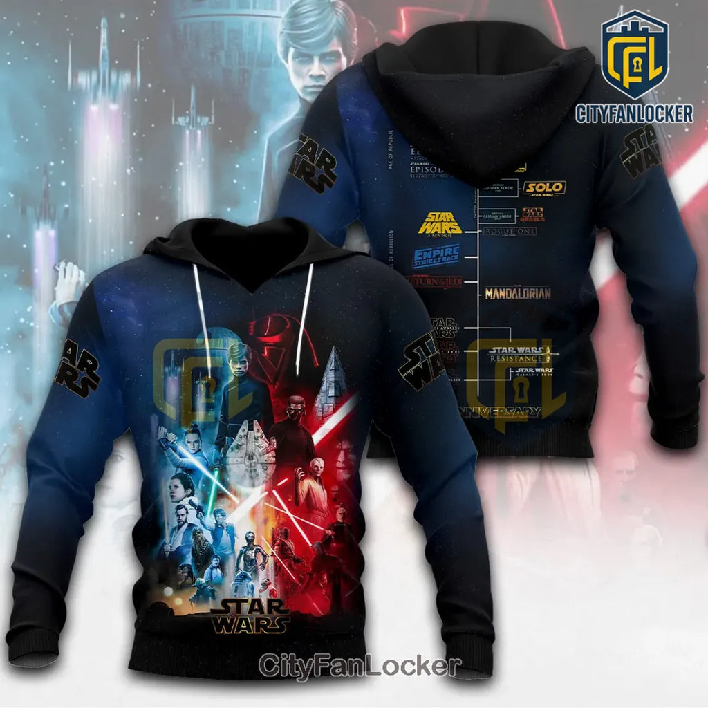 Star Wars 50th Anniversary Movie Saga Pullover Hoodie