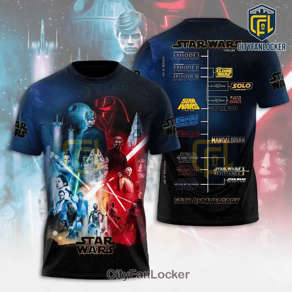 Star Wars 50th Anniversary Movie Saga Pullover Hoodie