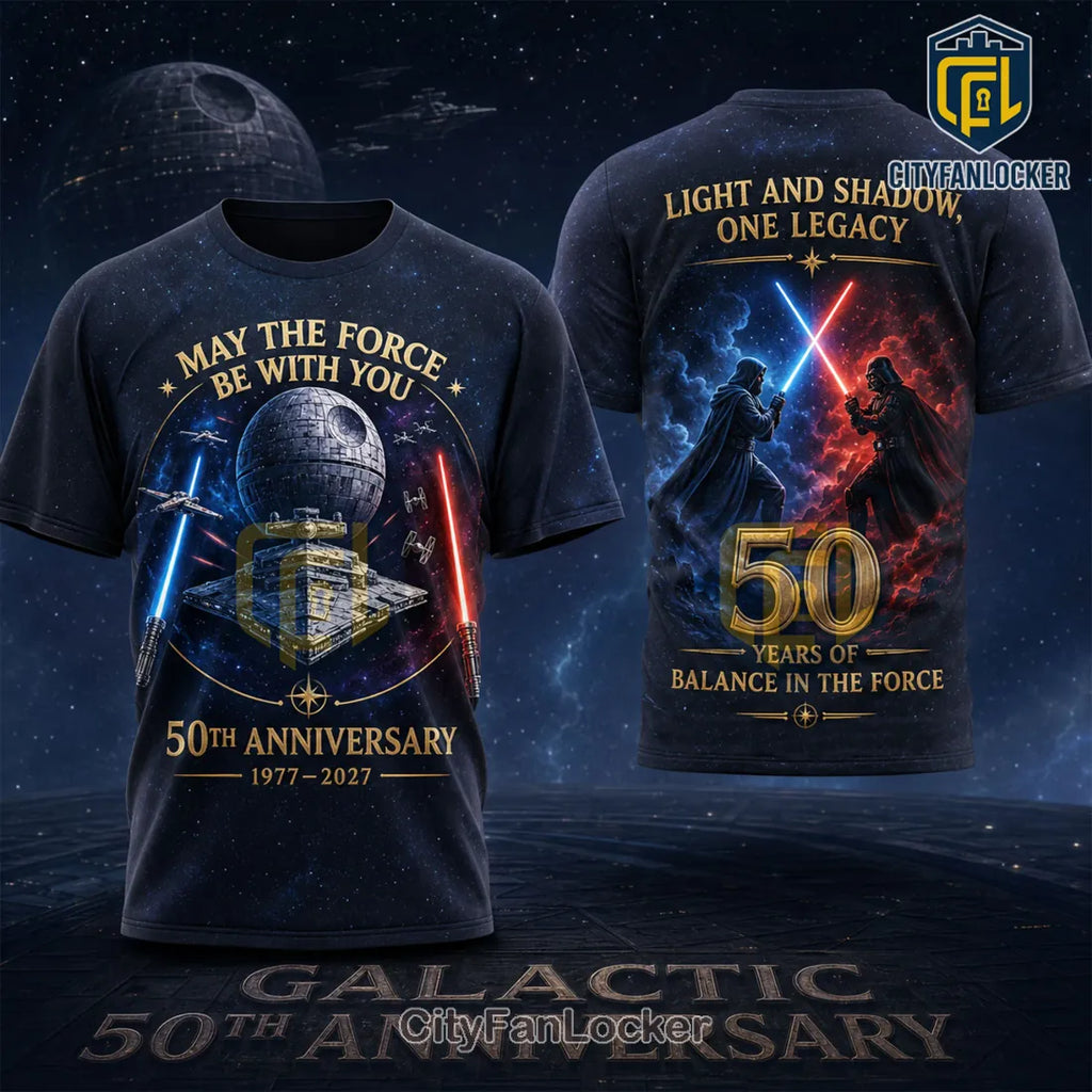 Star Wars May The Force Be With You 50th Anniversary T-Shirt