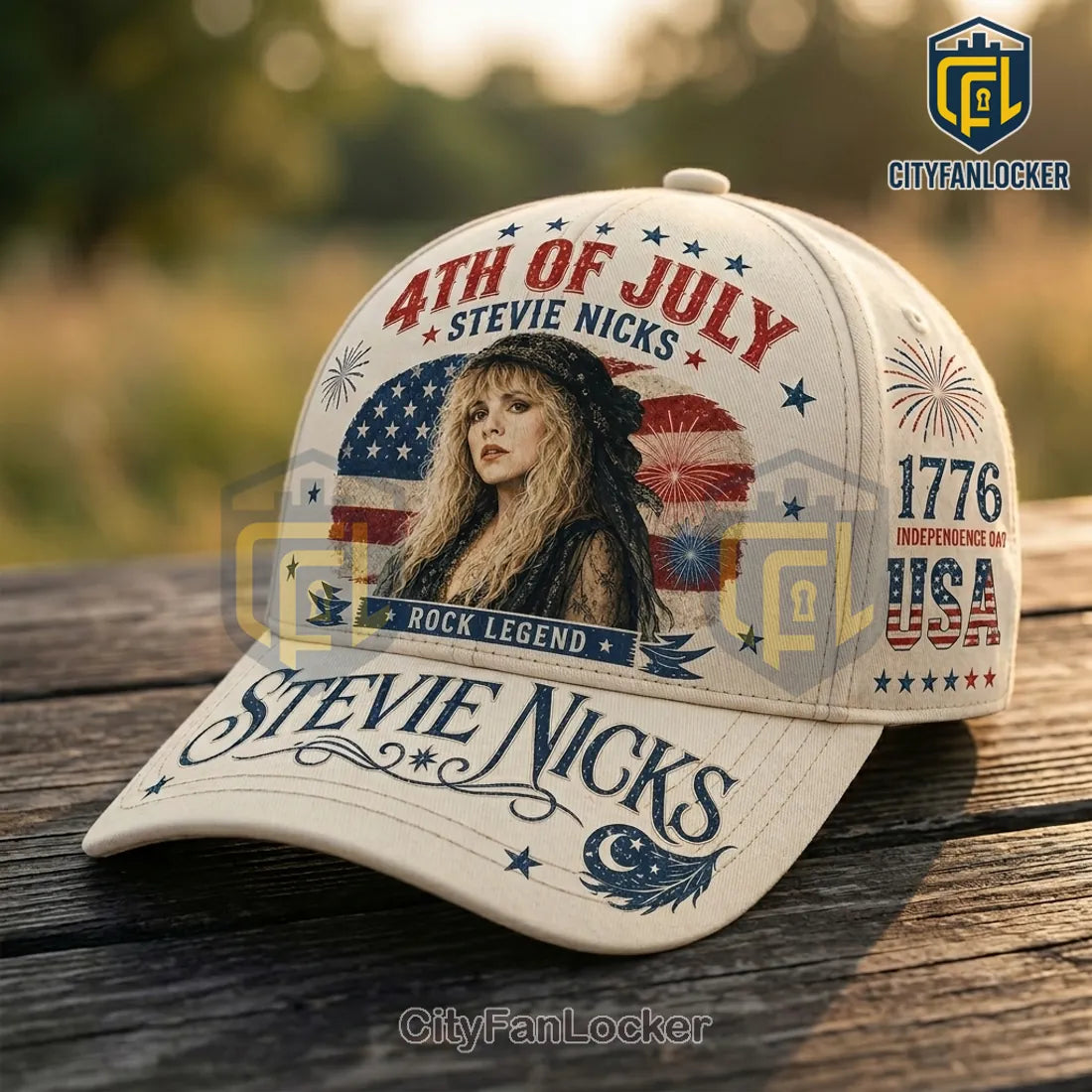 Stevie Nicks 1776 American Legend Patriotic Independence Day Cap