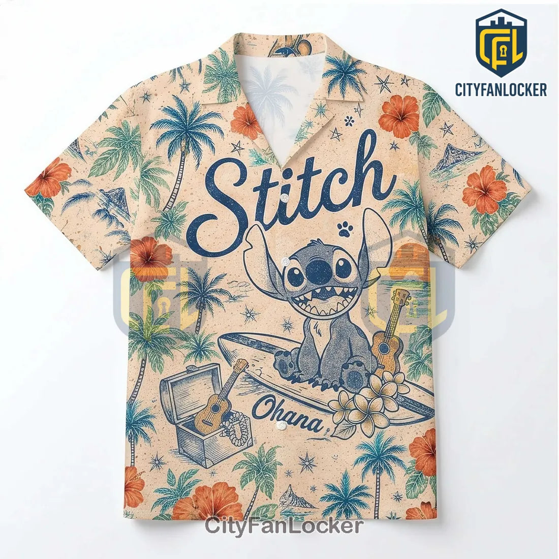 Stitch Disney Ohana Premium Button Down Shirt