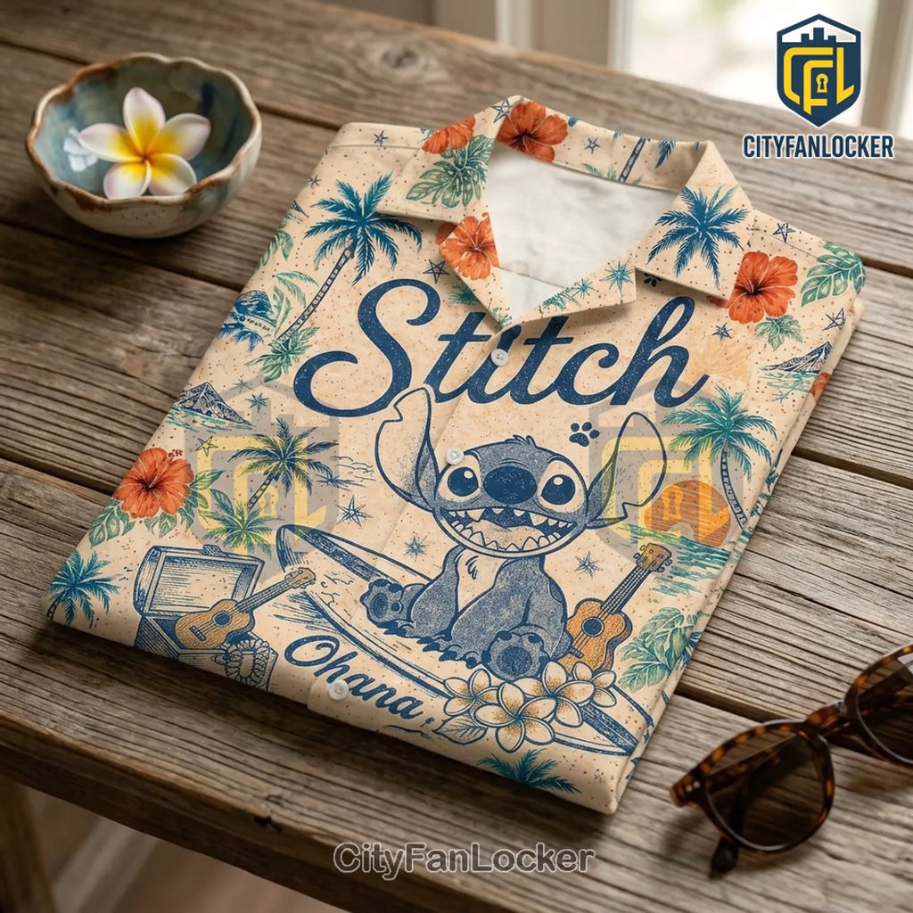 Stitch Disney Ohana Premium Button Down Shirt