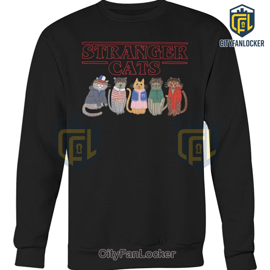 Stranger Cats Mashup Graphic T-Shirt
