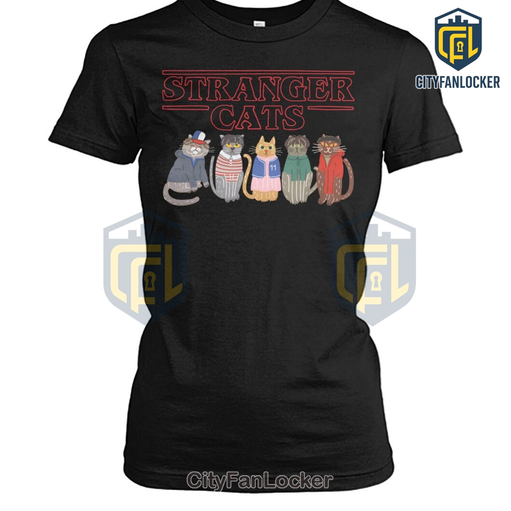 Stranger Cats Mashup Graphic T-Shirt