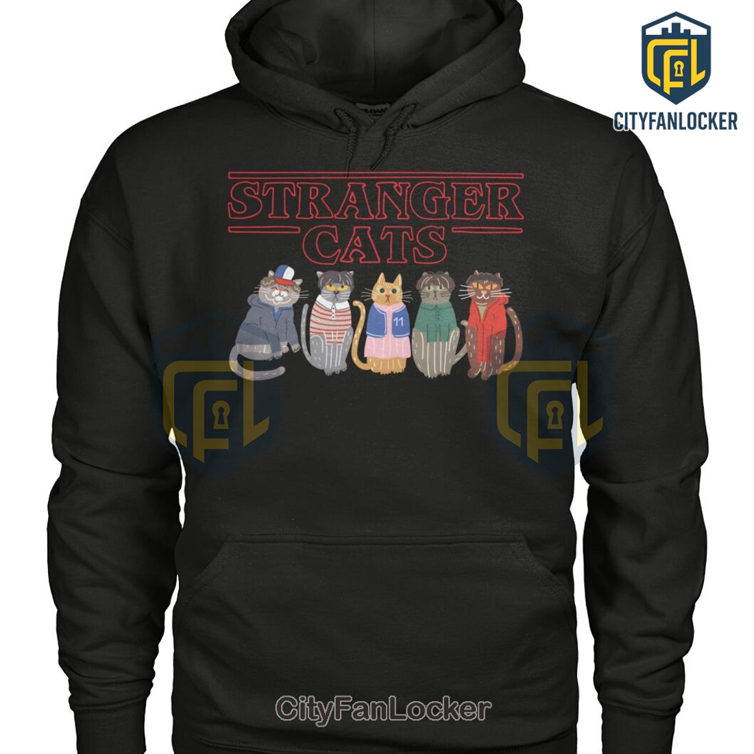 Stranger Cats Mashup Graphic T-Shirt
