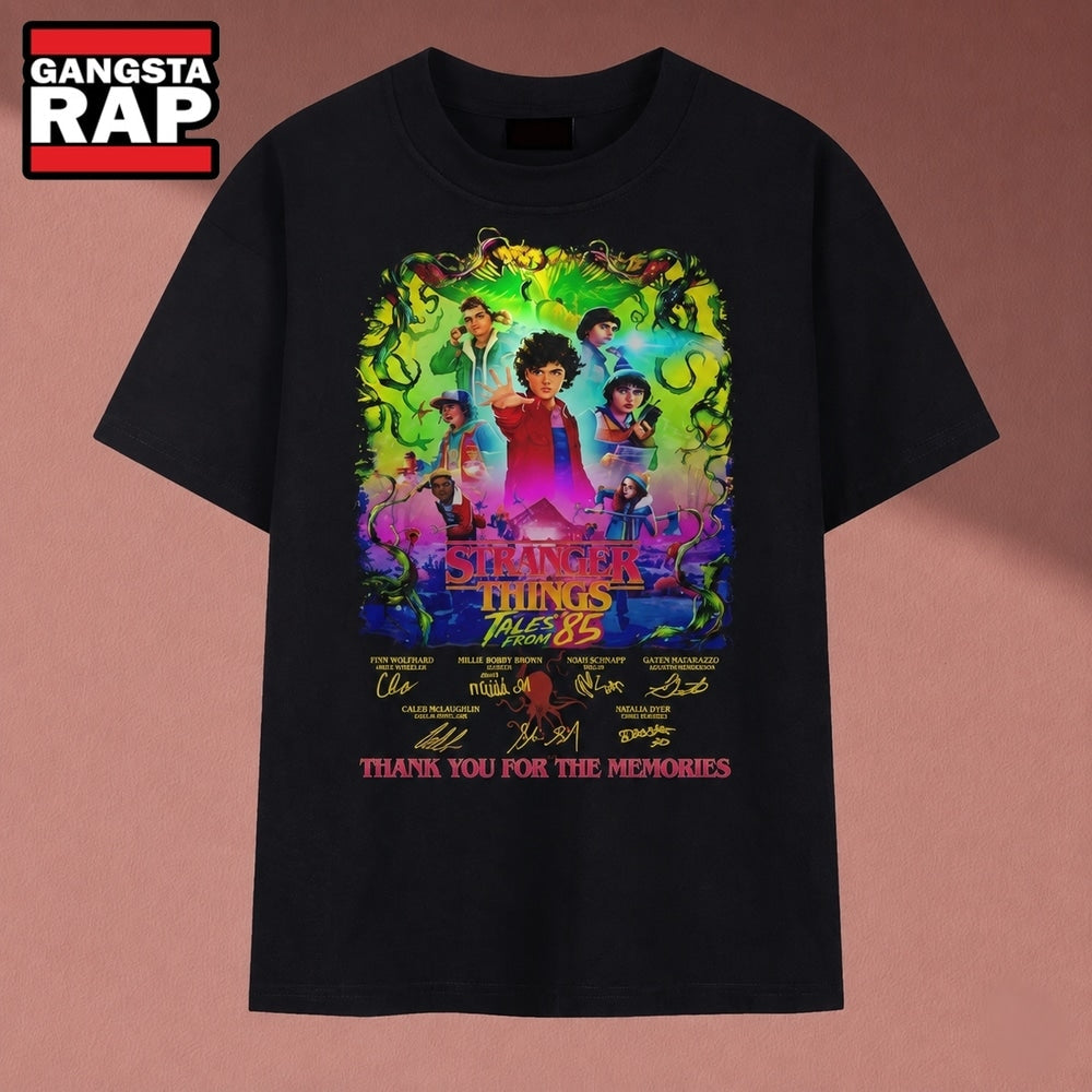 Stranger Things Tales From ’85 Thank You For The Memories Graphic T Shirt, Music 2D Shirt