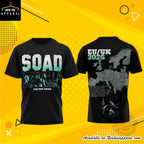 System of a Down EUUK Tour 2026 Map Shirt