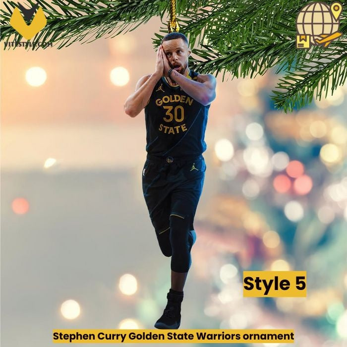 Stephen Curry sleep celebration Ornament