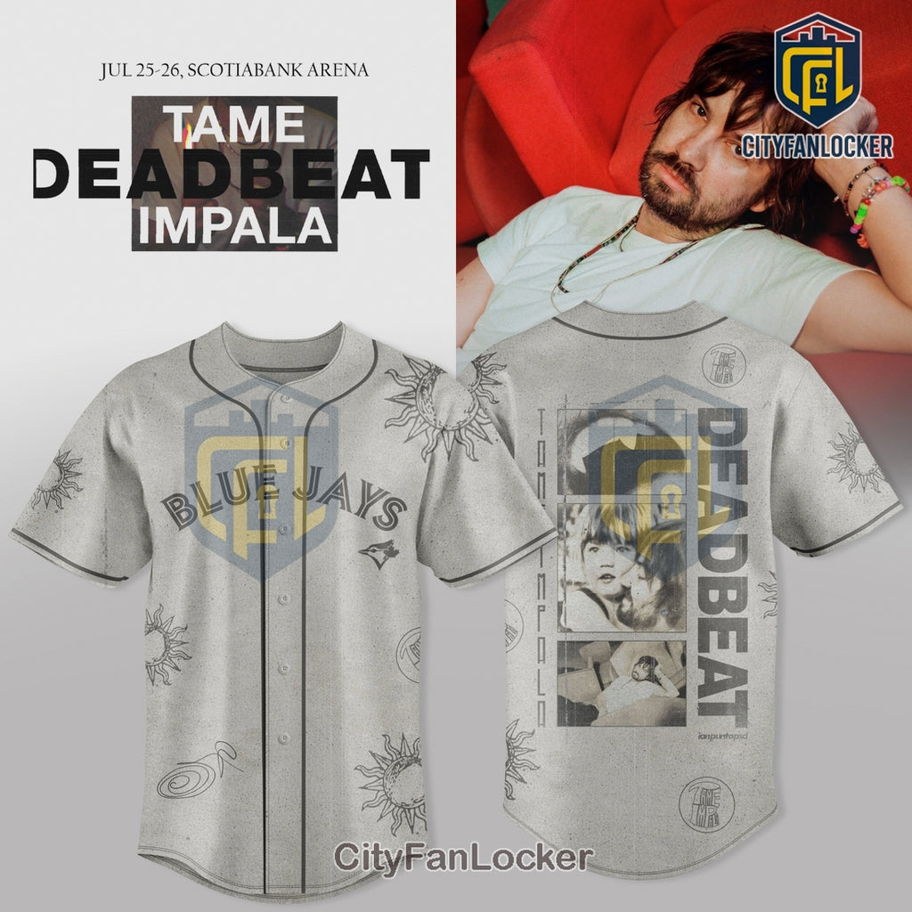 Tame Impala Deadbeat Blue Jays Baseball Jersey