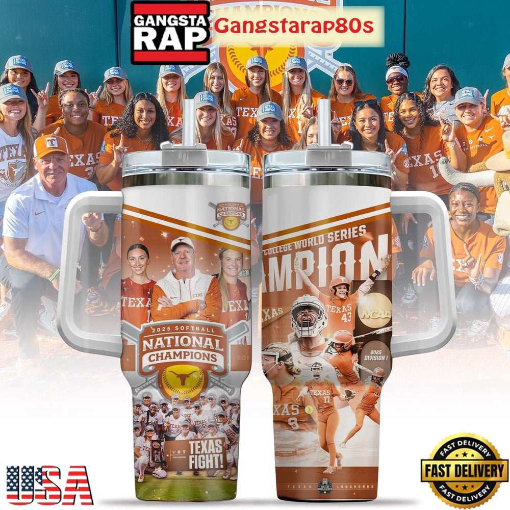 Texas Longhorns 2025 NCAA Softball Women’s College World Series Champions Stanley Tumbler 40oz