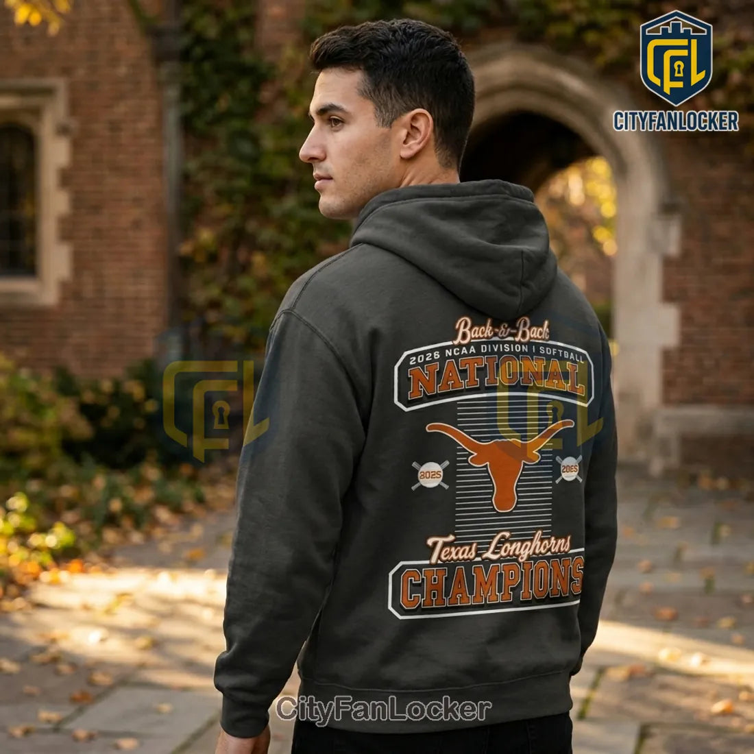 Texas Longhorns Back-to-Back Softball Champions 2026 Hoodie