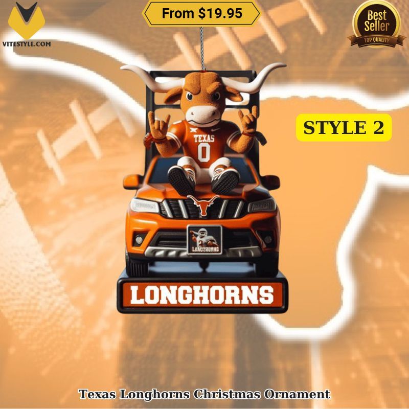Texas Longhorns Christmas Ornament