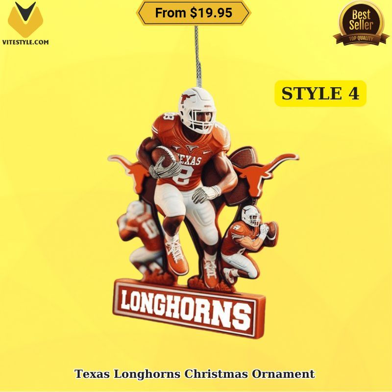 Texas Longhorns Christmas Ornament
