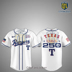 Texas Rangers 250th Anniversary Edition Baseball Jersey