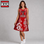 Texas Tech Red Raiders NCAA Sporty Floral Elegance Women’s Sleeveless Dress