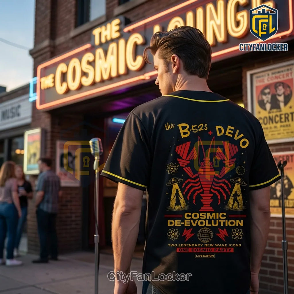 The B-52s x Devo Cosmic De-Evolution 2026 Baseball Jersey