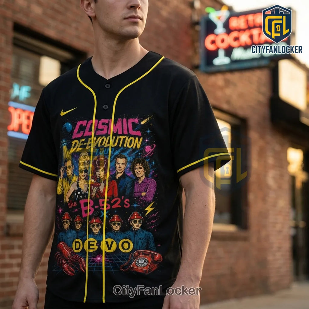 The B-52s x Devo Cosmic Tour 2026 Baseball Jersey