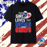 This Girl Loves Her Missouri Sports Royals And Chiefs Logo 2025 Premium T Shirt