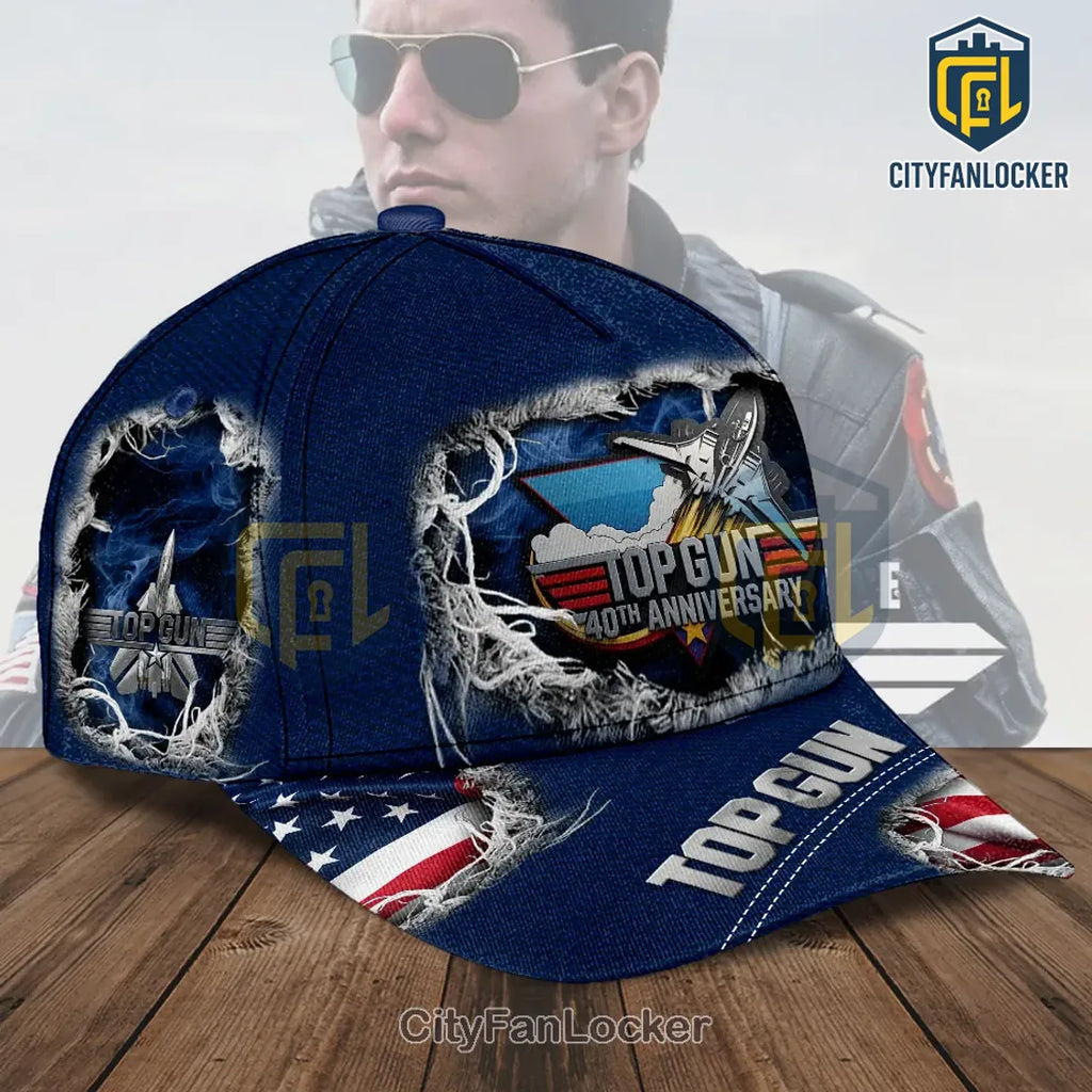 Top Gun 40th Anniversary Distressed Baseball Cap